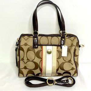 Coach Purse with Signature Design